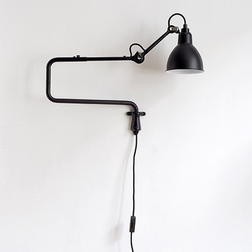 Bernard-Albin Gras N°303 Wall Lamp Black Satin Open Room