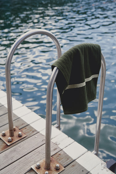 BAINA Organic Cotton OLYMPIC Bath Mat Moss