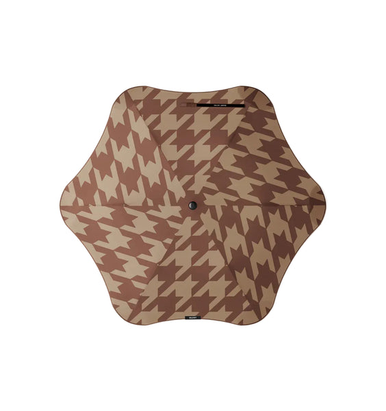 BLUNT Metro Umbrella Houndstooth Cocoa