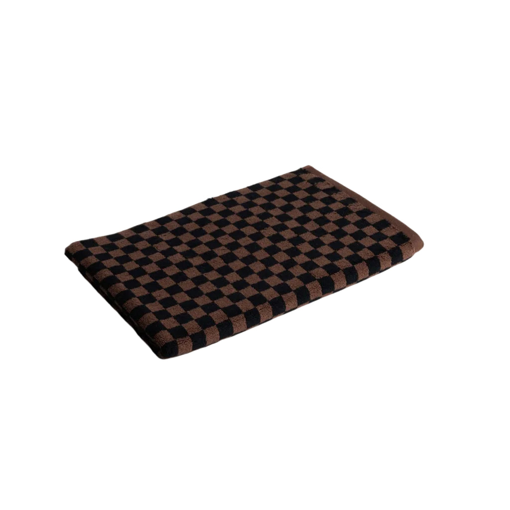 BAINA Organic Cotton BEPPU Bath Mat Tabac & Noir