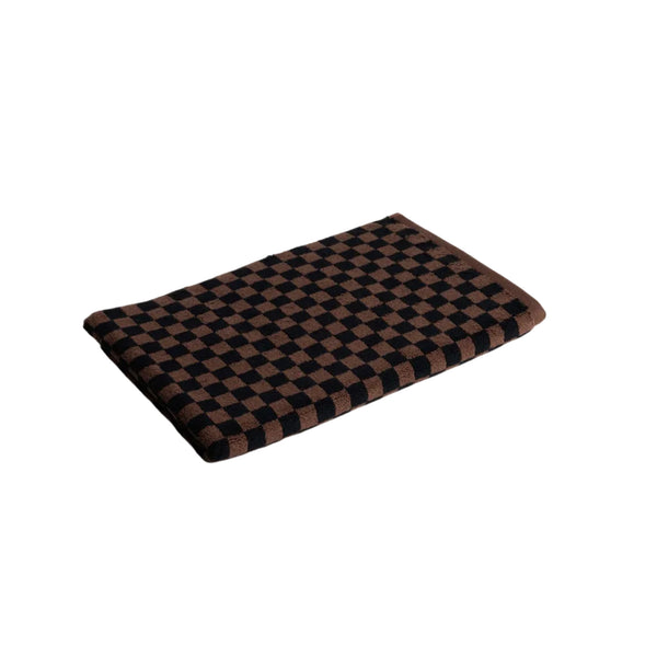 BAINA Organic Cotton BEPPU Bath Mat Tabac & Noir