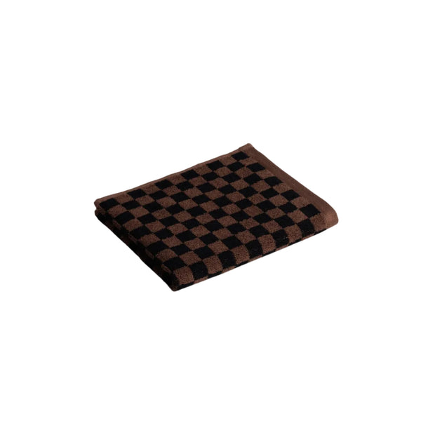 BAINA Organic Cotton JOSEPHINE Hand Towel Tabac & Noir