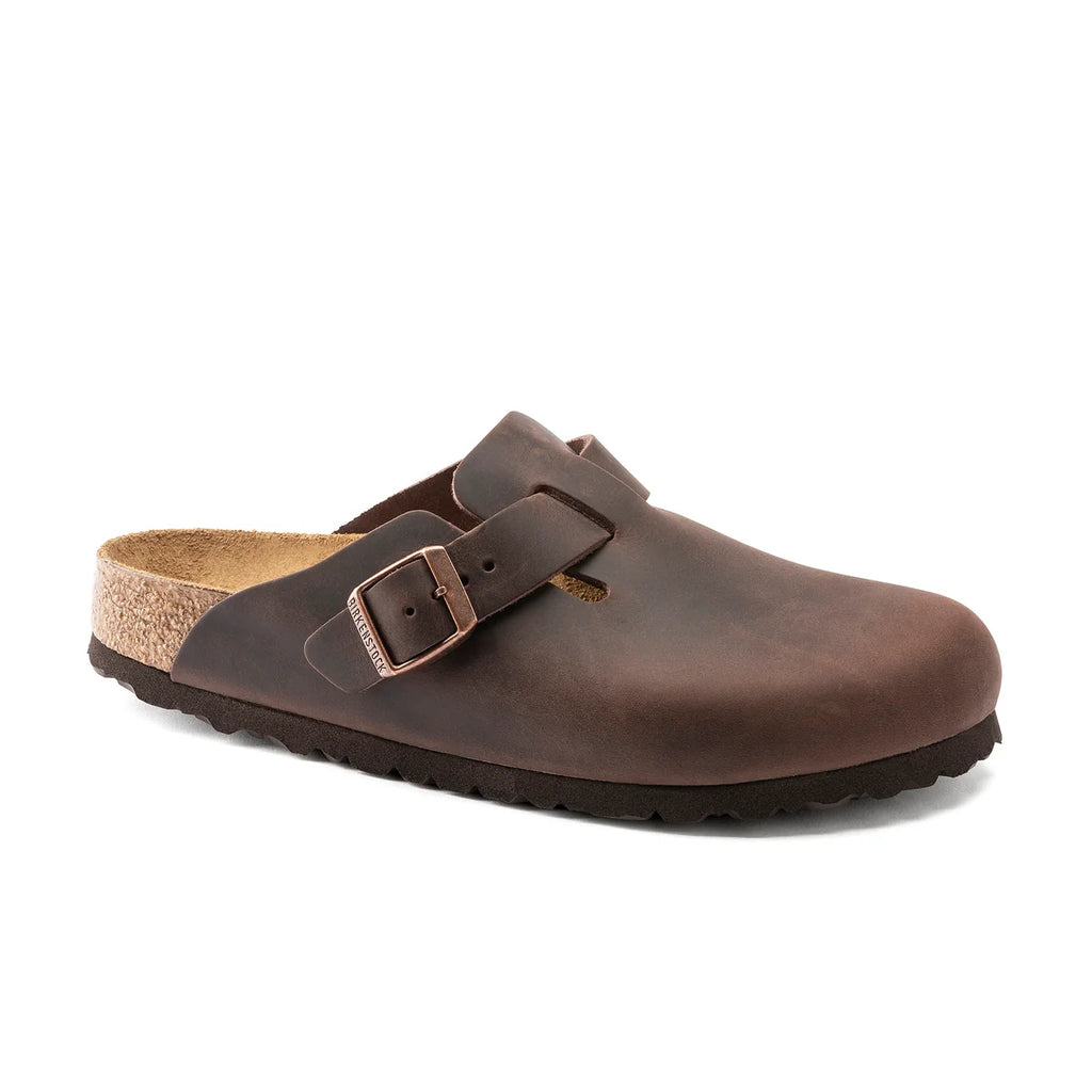 Birkenstock Boston Habana Oiled Leather Regular
