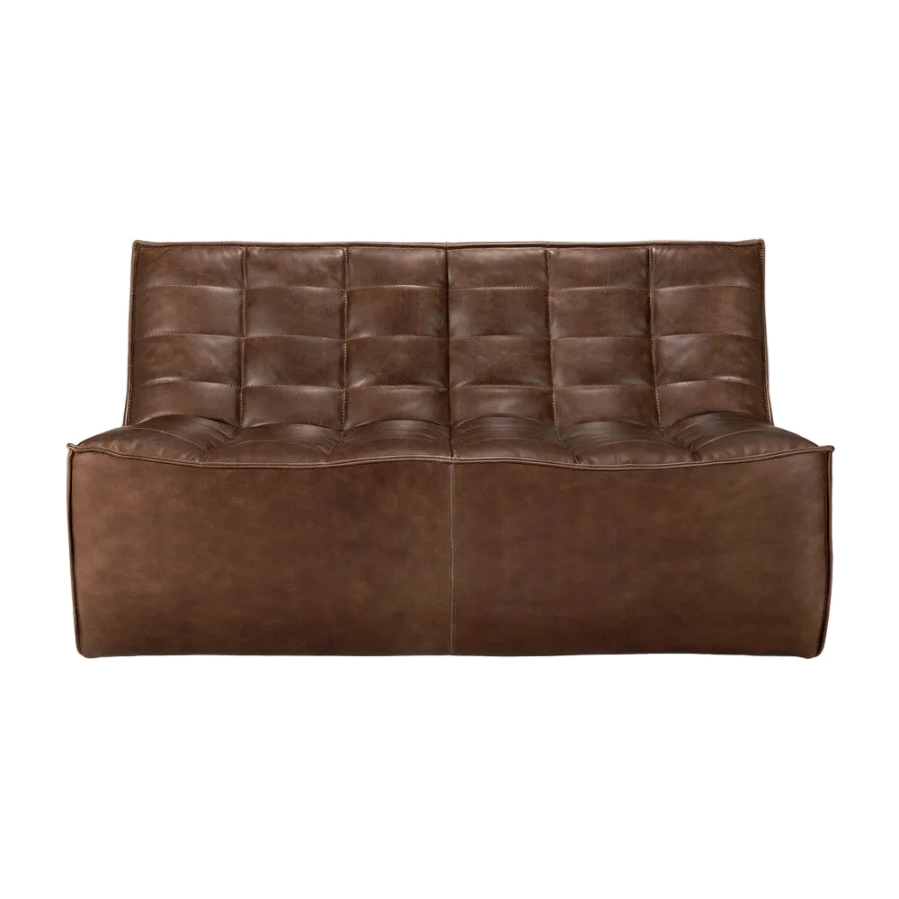 Ethnicraft N701 Sofa 2 Seater - Chestnut Leather