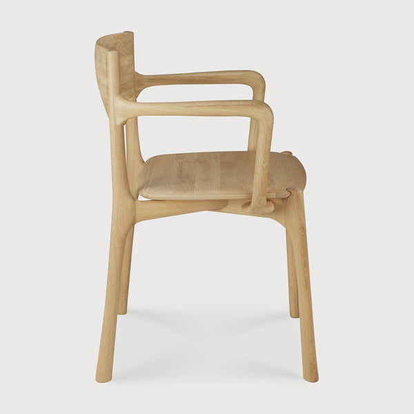 Ethnicraft Pi Dining Chair with Armrest