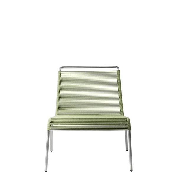 FDB Møbler M20L - Teglgård - Lounge Cord Chair Stainless steel by Salto & Sigsgaard