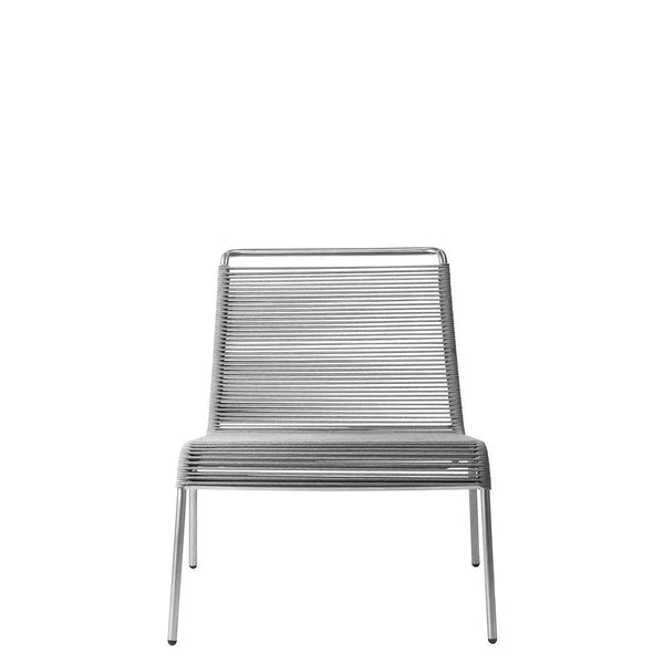 FDB Møbler M20L - Teglgård - Lounge Cord Chair Stainless steel by Salto & Sigsgaard