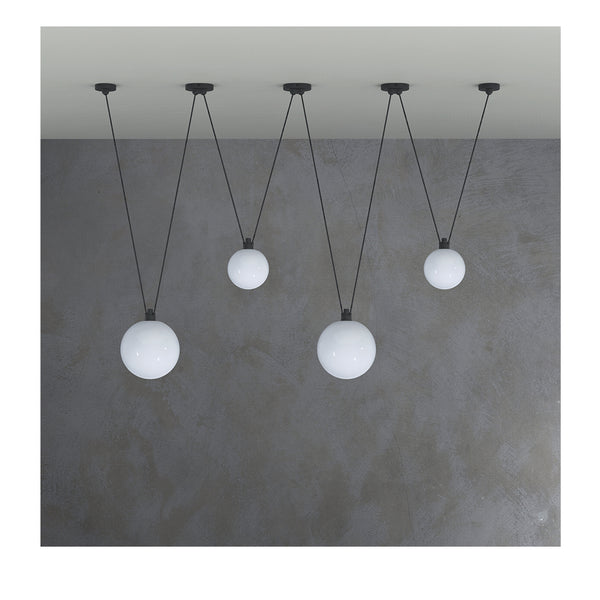 Acrobates 323 L Glass Ball Pendant Light 175 MM La Lampe Gras
