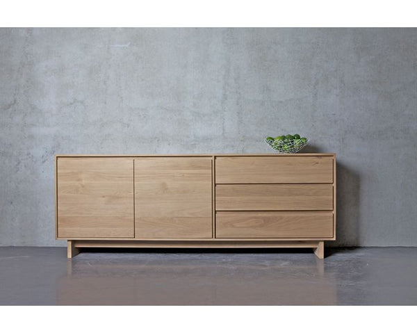 Ethnicraft Oak Wave Sideboard - Open Room