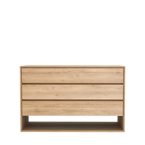 Ethnicraft Nordic Oak Chest of Drawers - Open Room