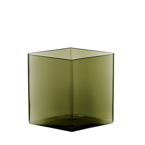 Ruutu Moss Green Vase by Ronan & Erwan Bouroullec