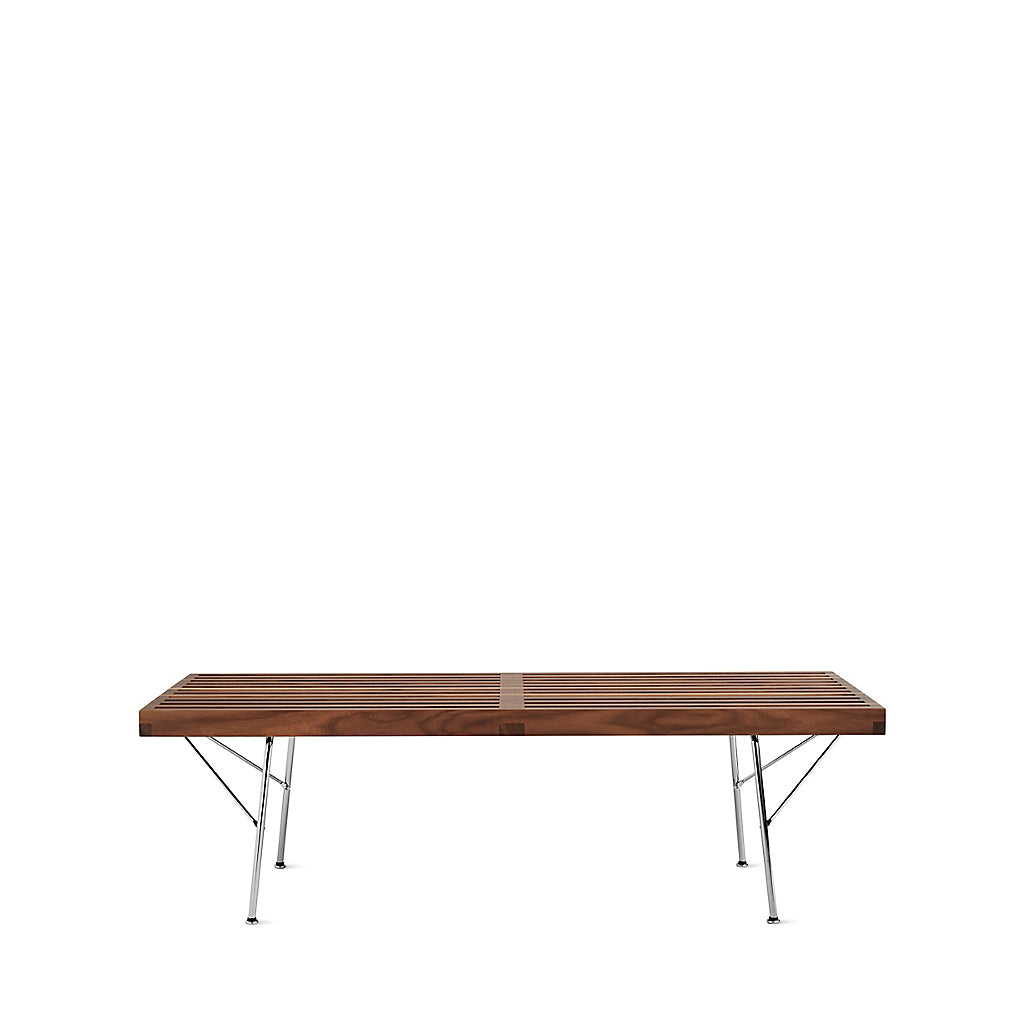 Bench with chrome clearance legs