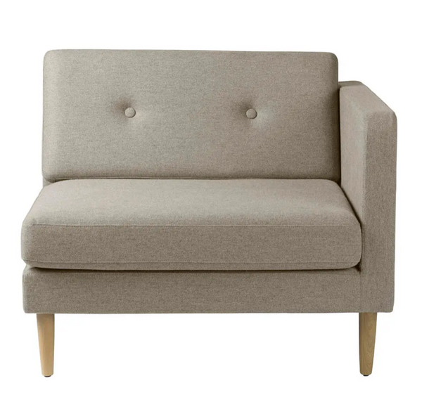 FDB Møbler L42 Sofa Right module 90 cm Oak