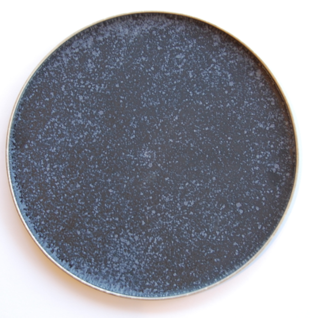 Crystal Matte Black Food Disc by Christopher Plumridge
