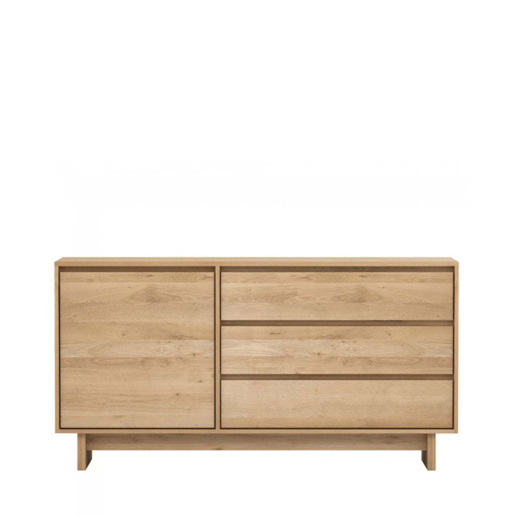 Ethnicraft solid oak Wave Sideboard Open Room