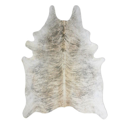 Small Natural Light Exotic Cowhide Rug