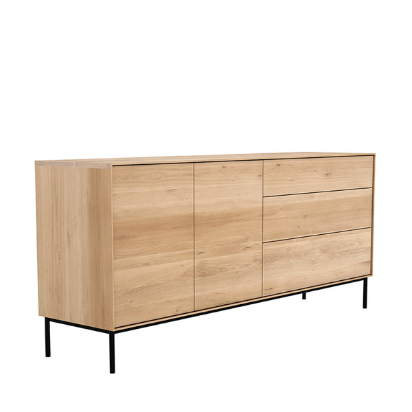 Ethnicraft Oak Whitebird sideboard - 2 doors - 3 drawers