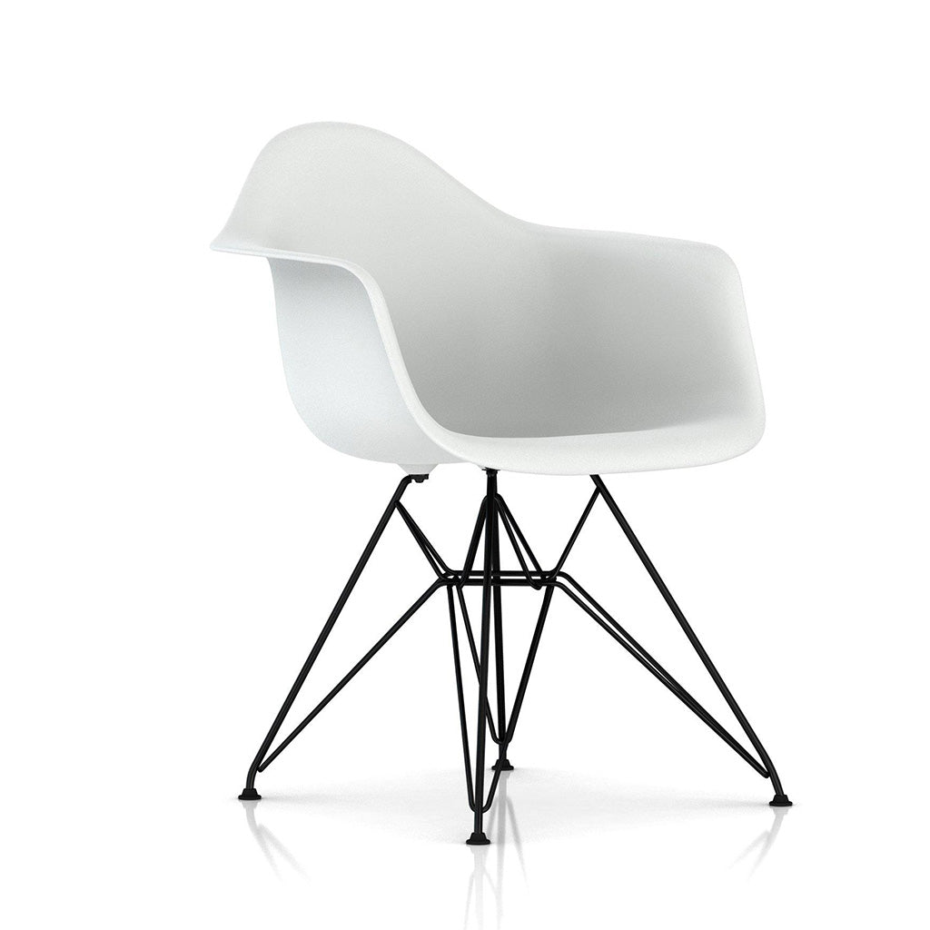 Eames® Moulded Plastic Wire-Base Armchair