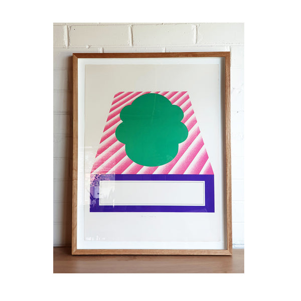 Kumi Sugai Limited Edition (44/100) Geometric Green Purple Pink