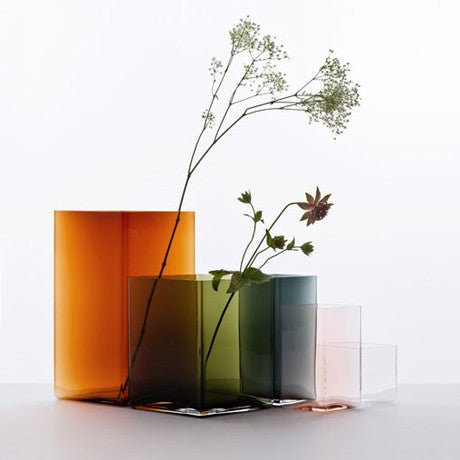 Ruutu Clear Vase by Ronan & Erwan Bouroullec